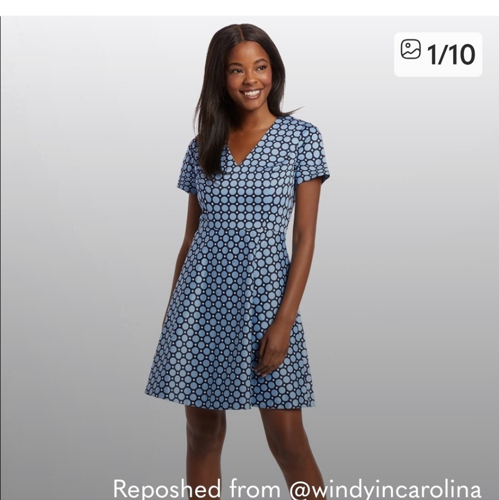 Draper James Dot Love Circle Dress